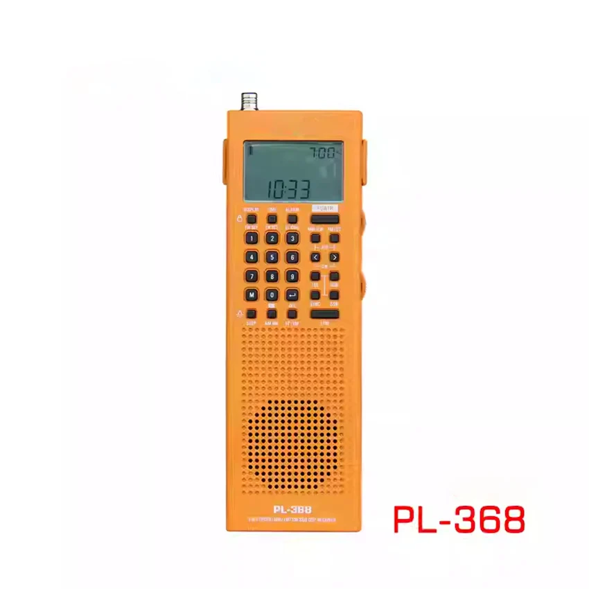 PL-368 Portable Lithium Battery Full Band Digital Tuning Single Sideband Shortwave Radio With Lithium Battery Stereo Headphones