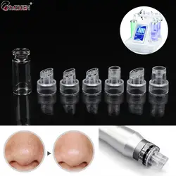 6Pcs/Set Head Replacement Plastic Tips for Hydra Facial Device Water Jet Tips For Hydra Facial Bubble Pen Beauty Machine