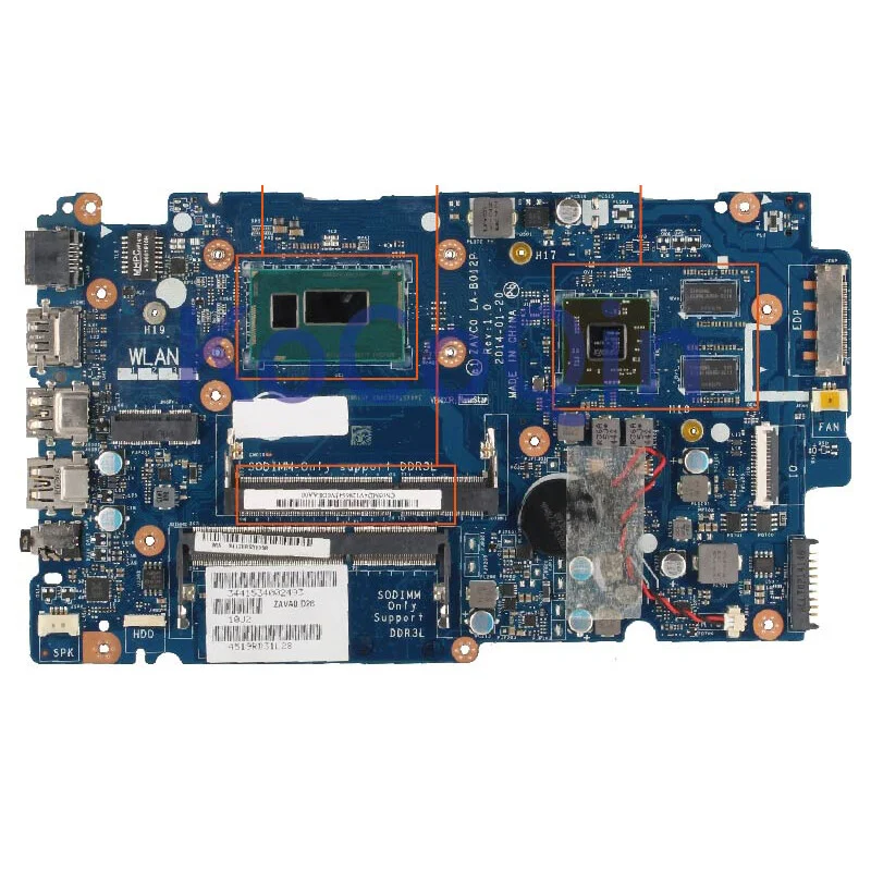 

FOR DELL Inspiron 5547 Motherboard Supports i7-4510U 5MD4V 05MD4V LA-B012P SR1EB