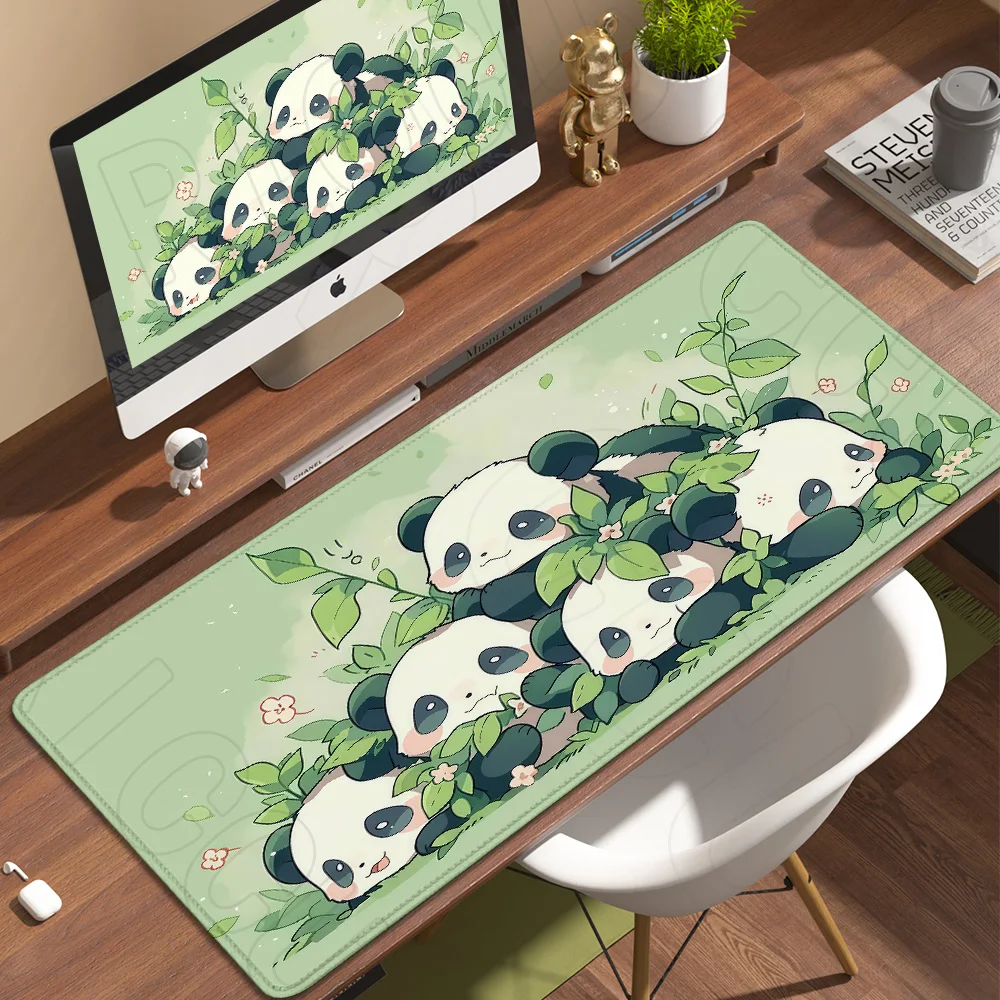HD Cartoon Cute Panda Mouse Pad Extended Laptop Keyboard Mats Large Gaming Mousepad Laptop PC accessories Computer XXL Desk Mat