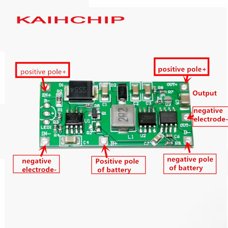 KHXC DC UPS 5V 12V 15W Uninterrupted Charging Module 18650 Lithium Battery Boost Step Up Power Supply Voltage Converter Board