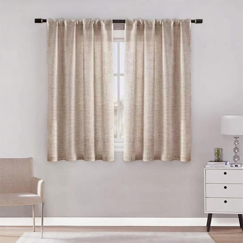 1 шт., толстые прозрачные шторы в японском стиле для гостиной, полутюлевые шторы для окон, однотонная Cortina, готовая вуаль, конфиденциальность D