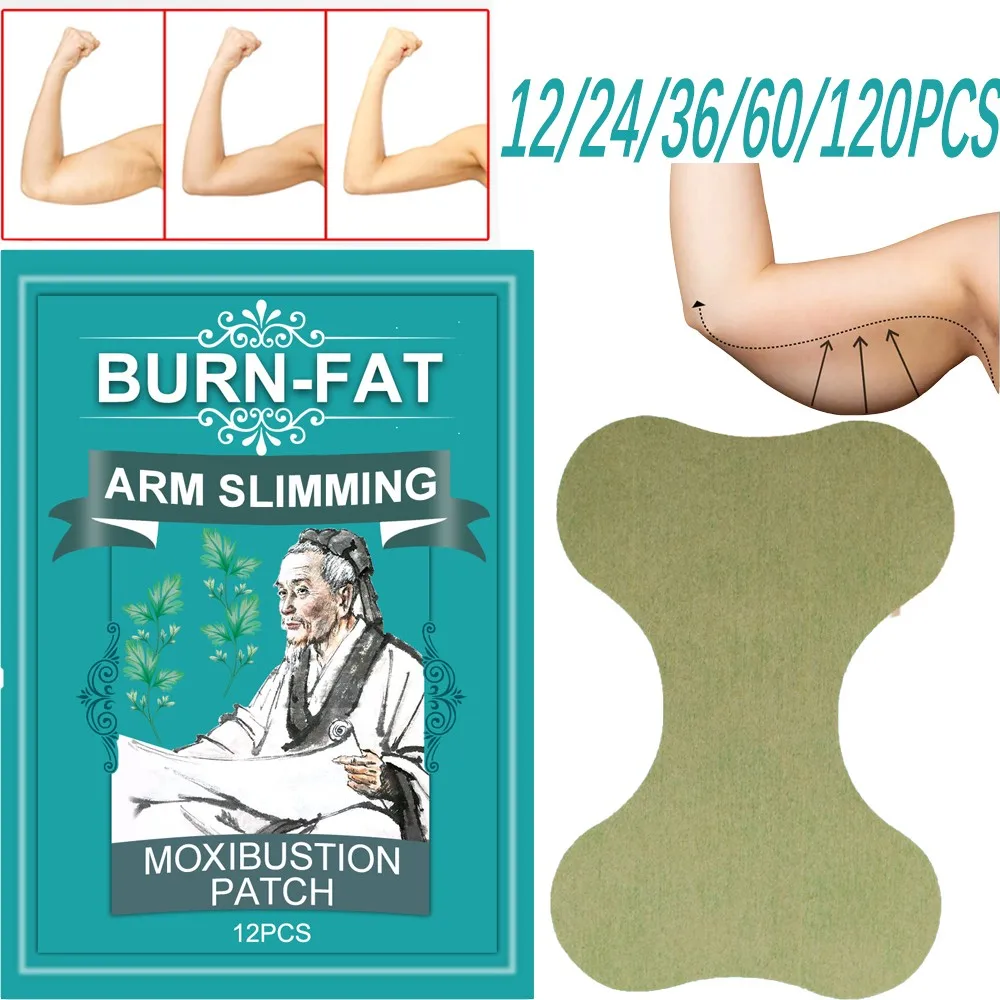 Thin Arm  Natural Herbs Moxibustion Paste Slimming Down Hot Compress Stickers Slimming Products to Burn Fat Lose Weight Patch
