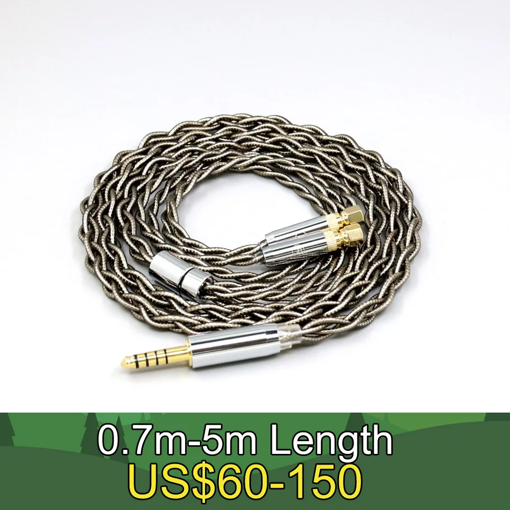 

99% Pure Silver Palladium + Graphene Gold Earphone Shielding Cable For HiFiMan HE400 HE5 HE6 HE300 HE4 HE500 HE6 LN008217