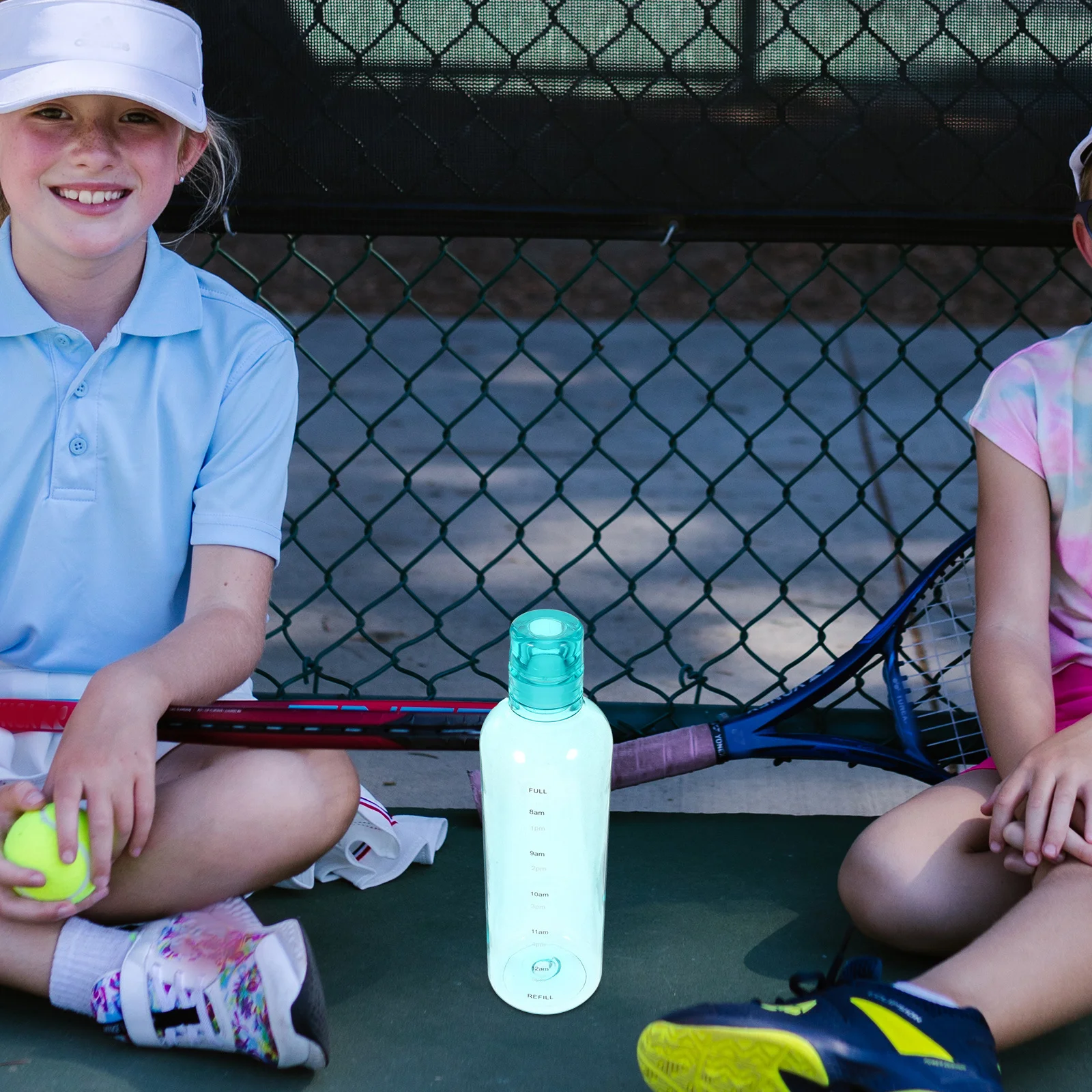 

Large Capacity Water Bottle Durable Pc Material Time Scale Portable Clear Reusable Drinking Bottle for Gym Outdoor