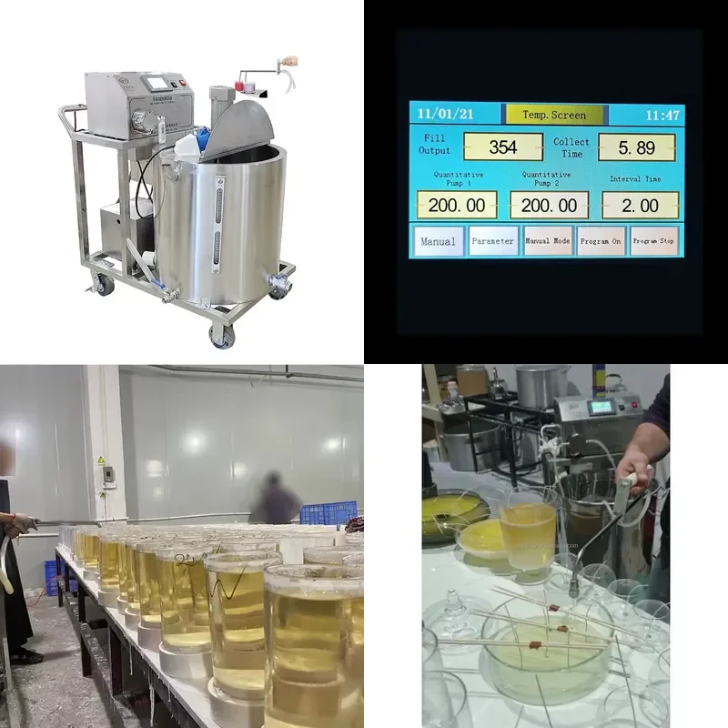 2026 CE DIY Soy Gel Candle Make Machine Jacket Wax Heater Melting Liquid Dispenser Machine Wax Melting and Pumping