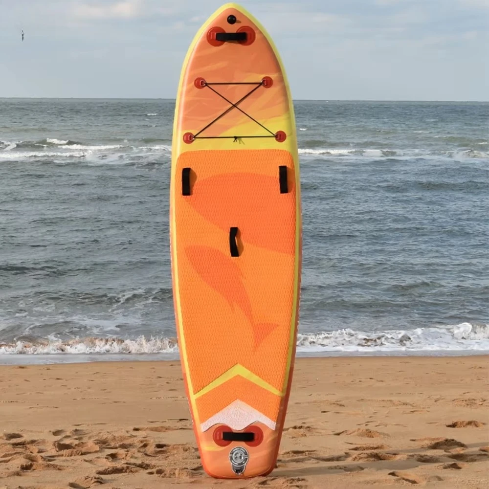 

Drifting Surfboard with Kick Pad and Assist Fins Paddling on White Water SUP Inflatable Rapid Water Paddle Board
