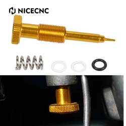 NICECNC For Suzuki DRZ400S SM DRZ 400 S SM 2000-2024 Carburetor Easy Air Fuel Mixture Screw Adjustment Motocross Aluminum Blue