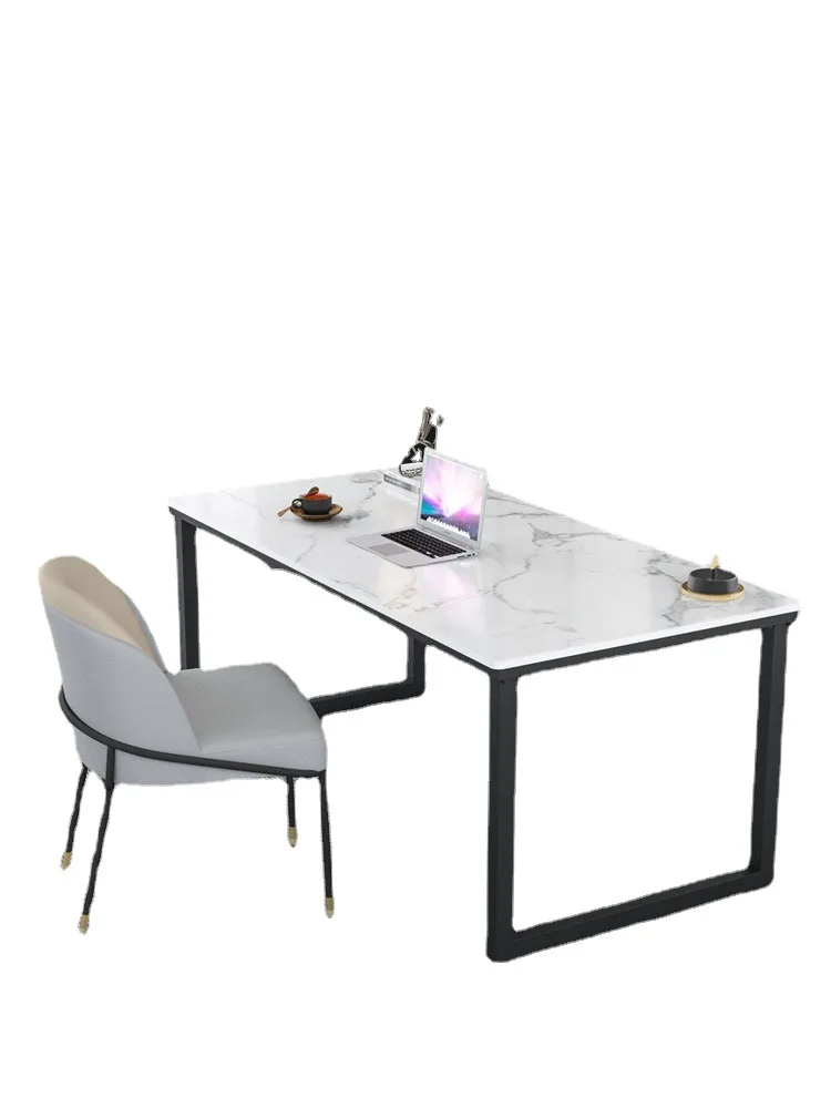 

Nordic computer desktop table, rock slab, bedroom, e-sports, home, study table and chairs