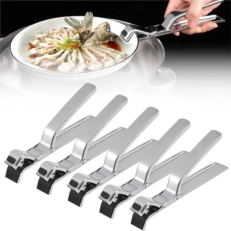 

ABMH-зажим для защиты от ожогов из нержавеющей стали, зажим для чаши, универсальный зажим для держателя чаши с защитой от ожогов для кухни, захват для тарелок