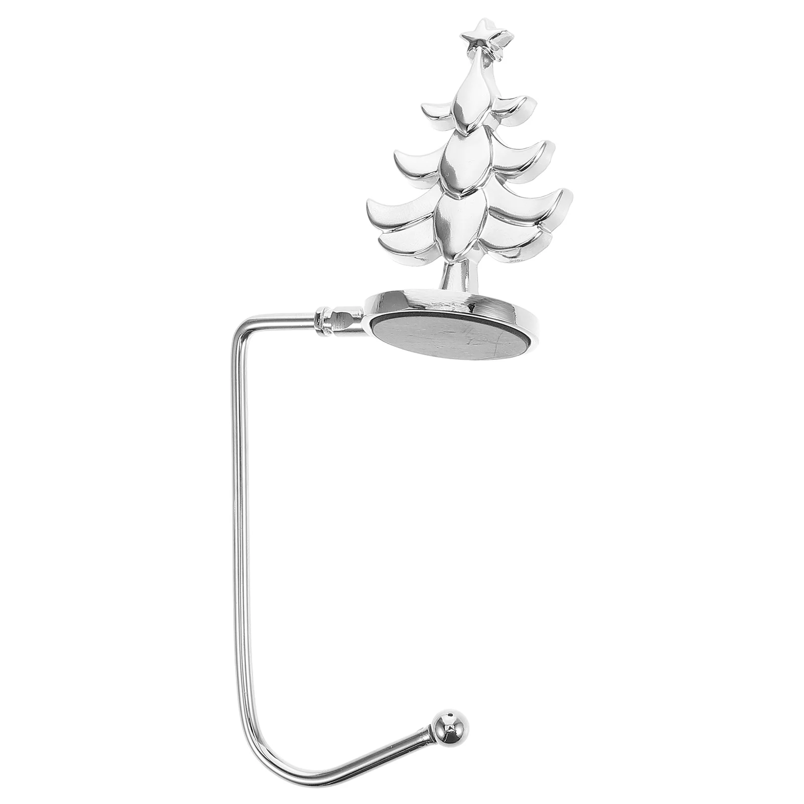 

Christmas Stocking Hooks Garland Silver Mantle Ornament Hangers Heavy Duty Fireplace Decor Iron Small Holiday Supplies Christmas