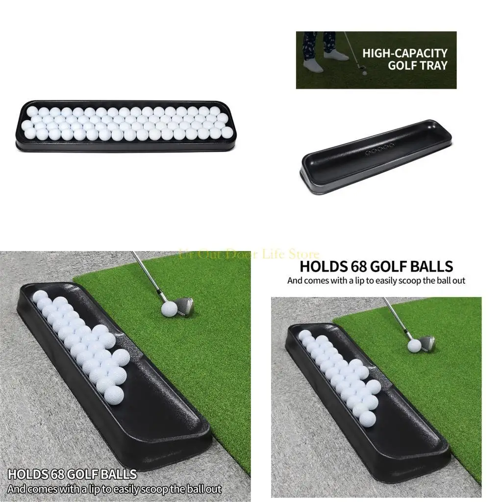 

77UF Long Golf Ball Holder Durability Golf Ball Tray Compacts Golf Ball