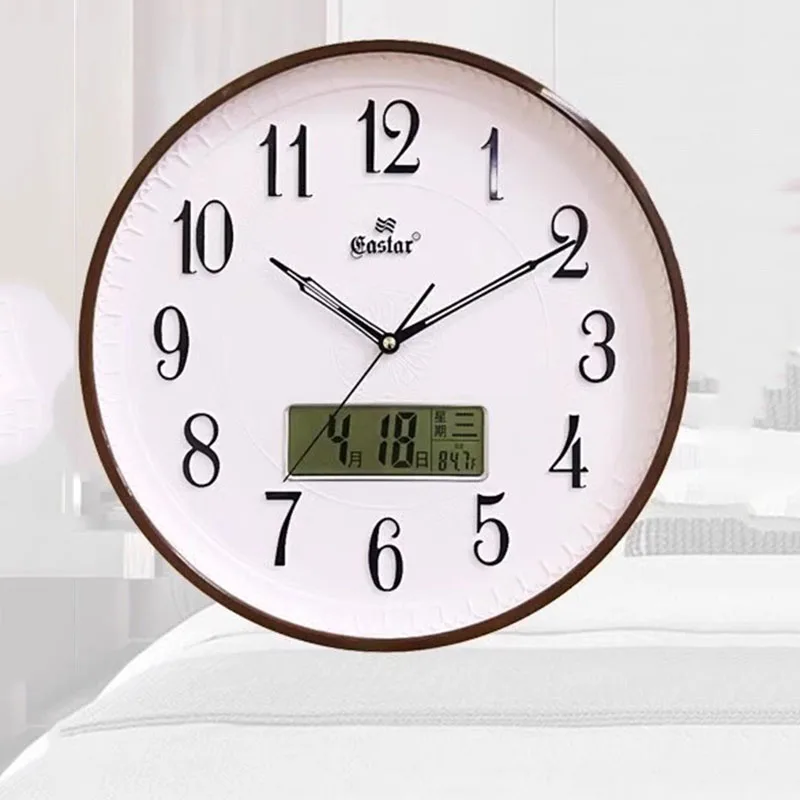 

Acrylic Battery Digital Clock Wall Bedroom Calendar Smart Interior Minimalist Nixie Wall Clock Modern Living Room Saat Furniture