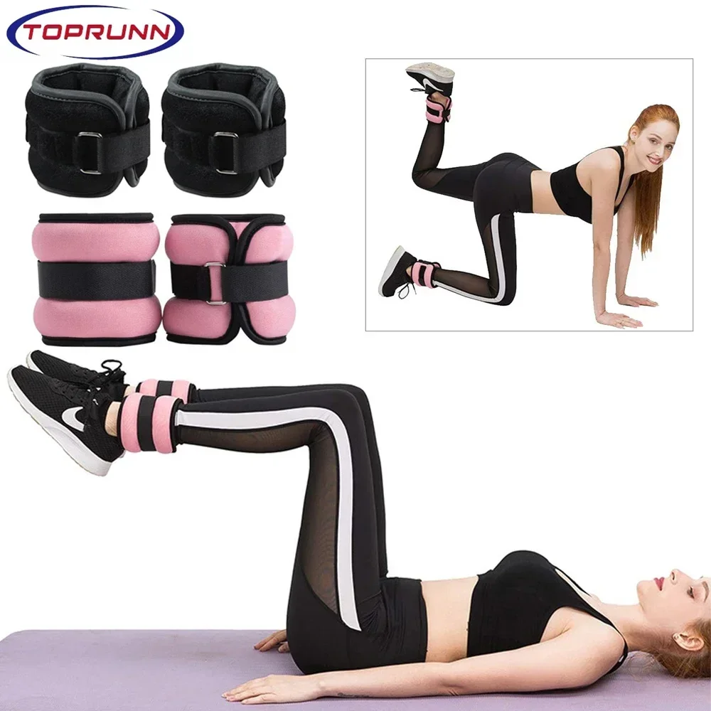 1Pair Adjustable Ankle Weights for Women Men,(0.5kg / 1kg Each Pack) Modularized Leg Wrist Weight Straps for Yoga,Running,Gym