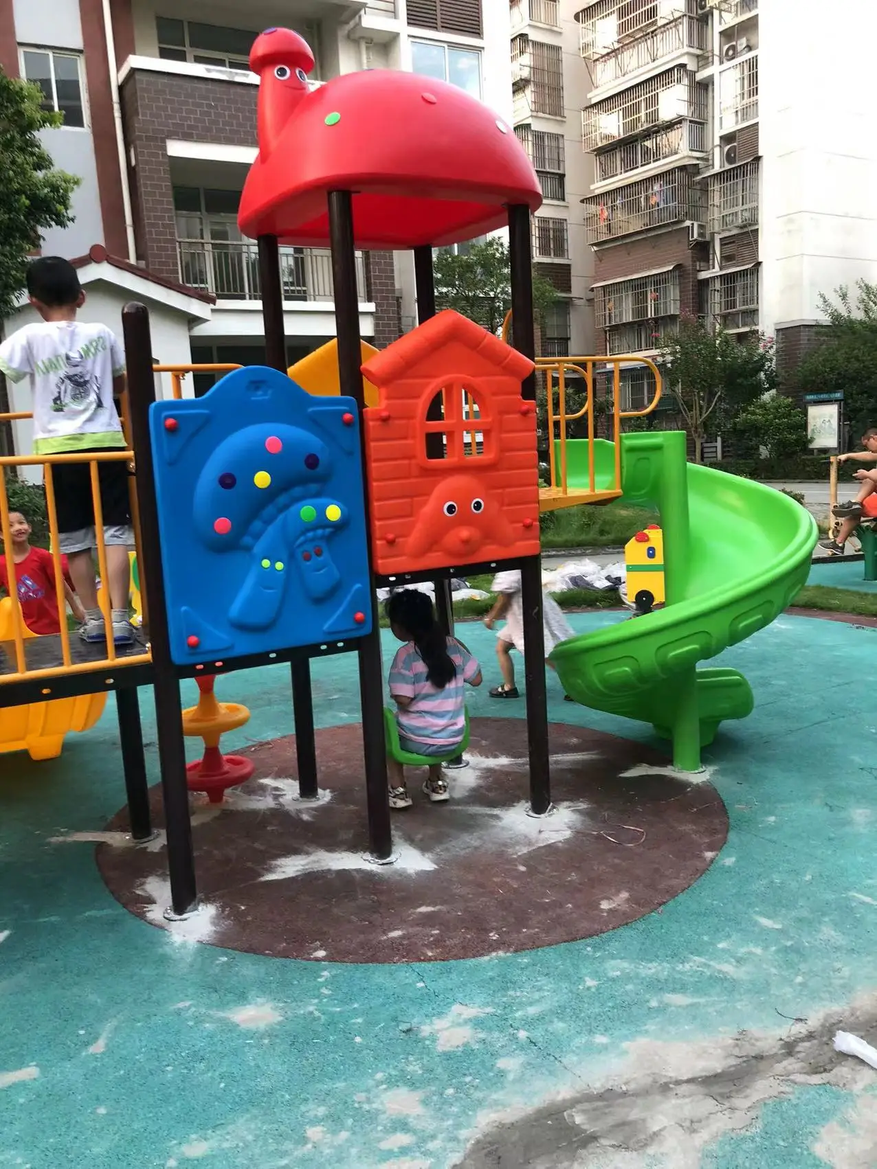 kids toy slide baby outdoor games swing kindergarten sets children's plastic child children playground indoor garden large B3