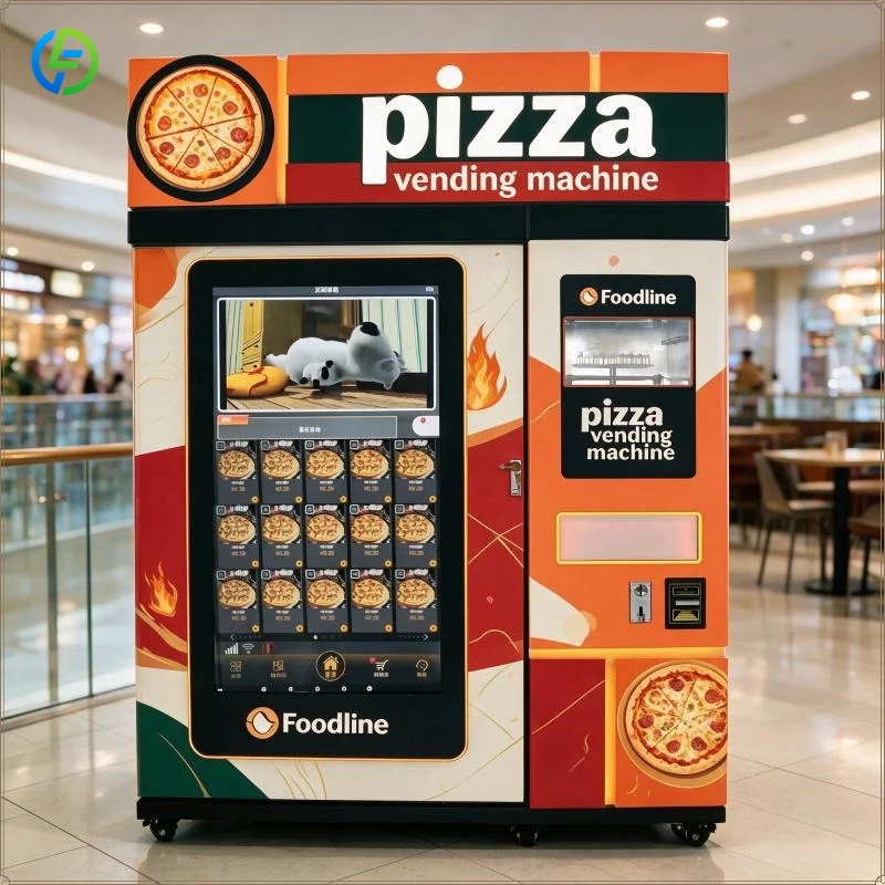 Fully Automatic Digital Touch Screen Pizza Vending Machine Smart Fresh Food for Commercial Business FL Customized