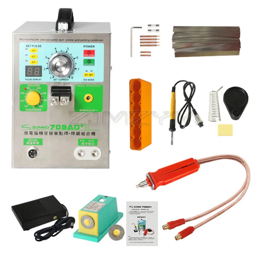 709AD + 18650 lithium-batterie spot schweißer induktion automatische high power spot schweißen maschine 3,2 KW spot schweißer Batterie schweißer