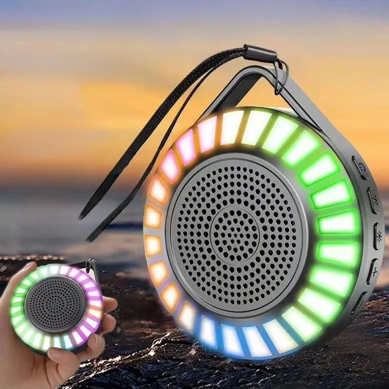 

Portable LED Lights Wireless Bluetooth Speakers Outdoor Waterproof HiFi Stereo Subwoofer Speakers Surround Soundbar Колонка 스피커