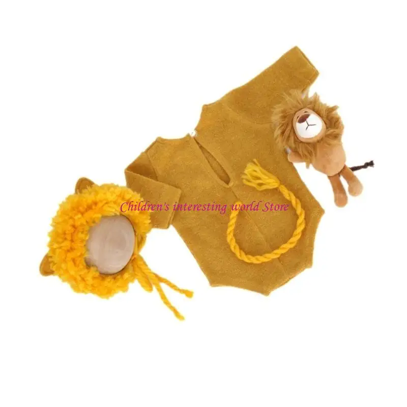 

3PCS/SET Newborn Photography Romper & Hat Set Set Soft & Dethableting Umpasuit 425f