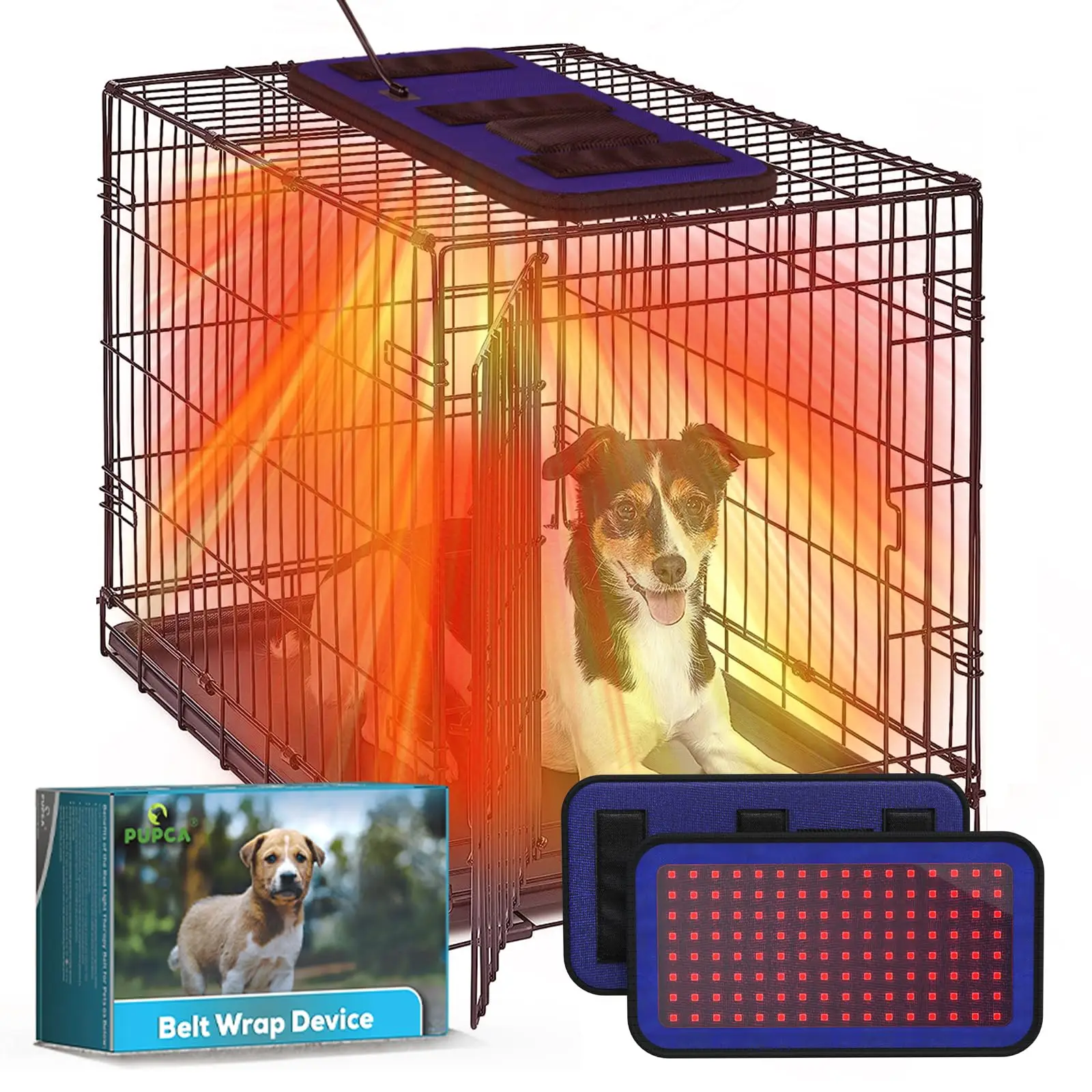 

PUPCA Cold Laser Therapy Device for Dogs Infrared Light Therapy Belt for Pets Red Light Therapy For Joint and Muscle Pain Relief