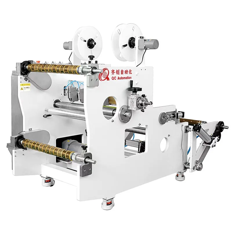 JIUDING Qichuang High-Accuracy PLC Computerized Automatic Slitting Rewinder Machine Adhesive Tape Sheet Roll Cutting Working