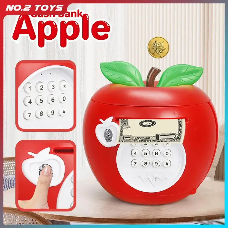 

Electronic Piggy Bank Automatic Roll Banknote Cash Coin Saving Money Box Fingerprint Password Safe ATM Piggy Bank Christmas Gift