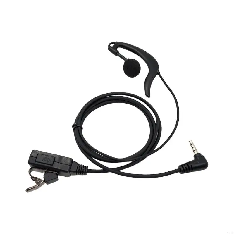 Auricular plástico con botón PTT auricular auricular radio vías con micrófonos auriculares multifunción