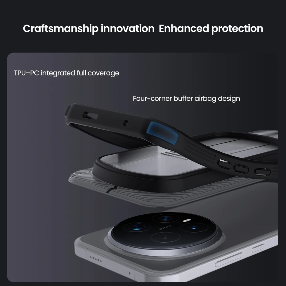 NILLKIN Schutzhülle für Honor Magic 8 Pro, taillierte Hülle, Camshield Shield-Hülle, Objektivschutzhülle für Magic 8 Pro – Detail 5