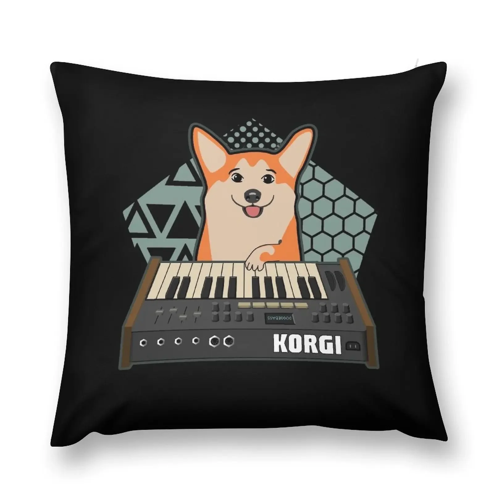 Funny Synthesizer fan KORGI Corgi Dog Lover Throw Pillow Christmas Pillow Cases luxury throw pillow covers