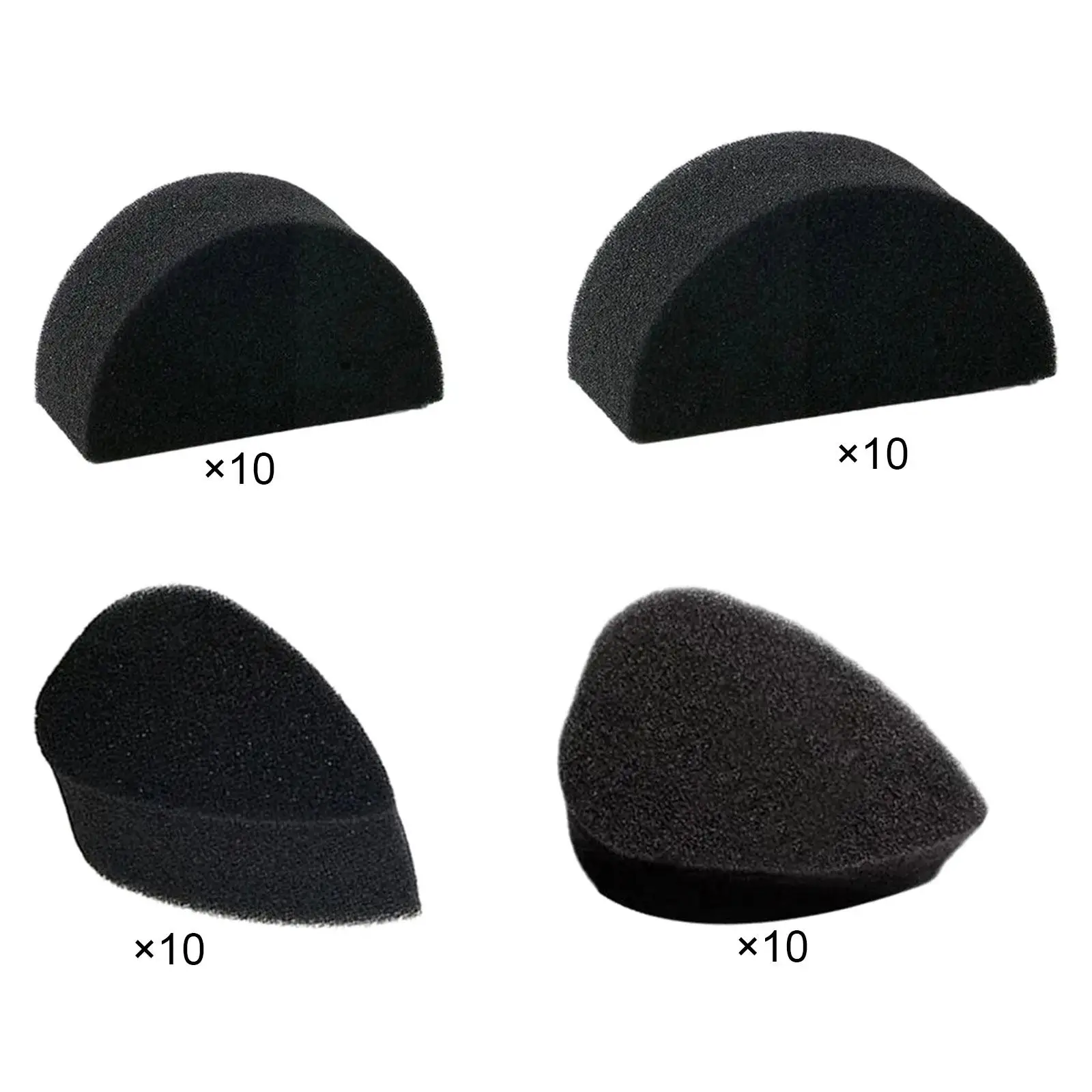 10 Pieces Body Painting Sponges, Body Painting Sponge Applicator, Reusable Black