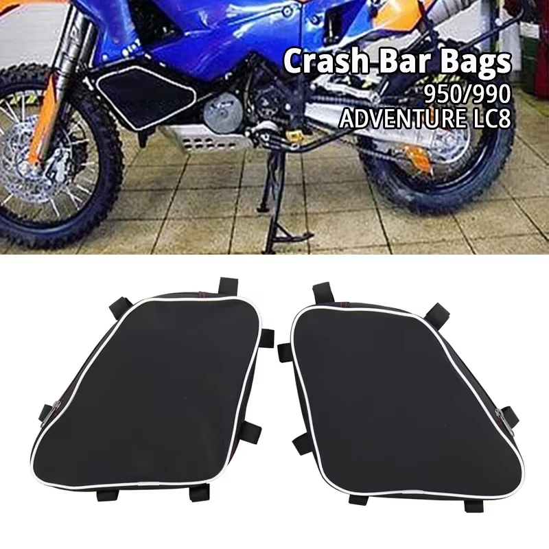 Motorcycle Frame Crash Bars Waterproof Bags For LC8 990 950 Adventure ADV Bumper Repair Tool Placement Bag