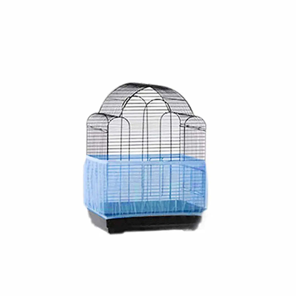 

Сетчатая накидка-ловушка для птиц на большую клетку, синяя – прочная, воздухопроницаемая ткань с эластичным низом, предотвращает разлетание, легко стирается в машинке.