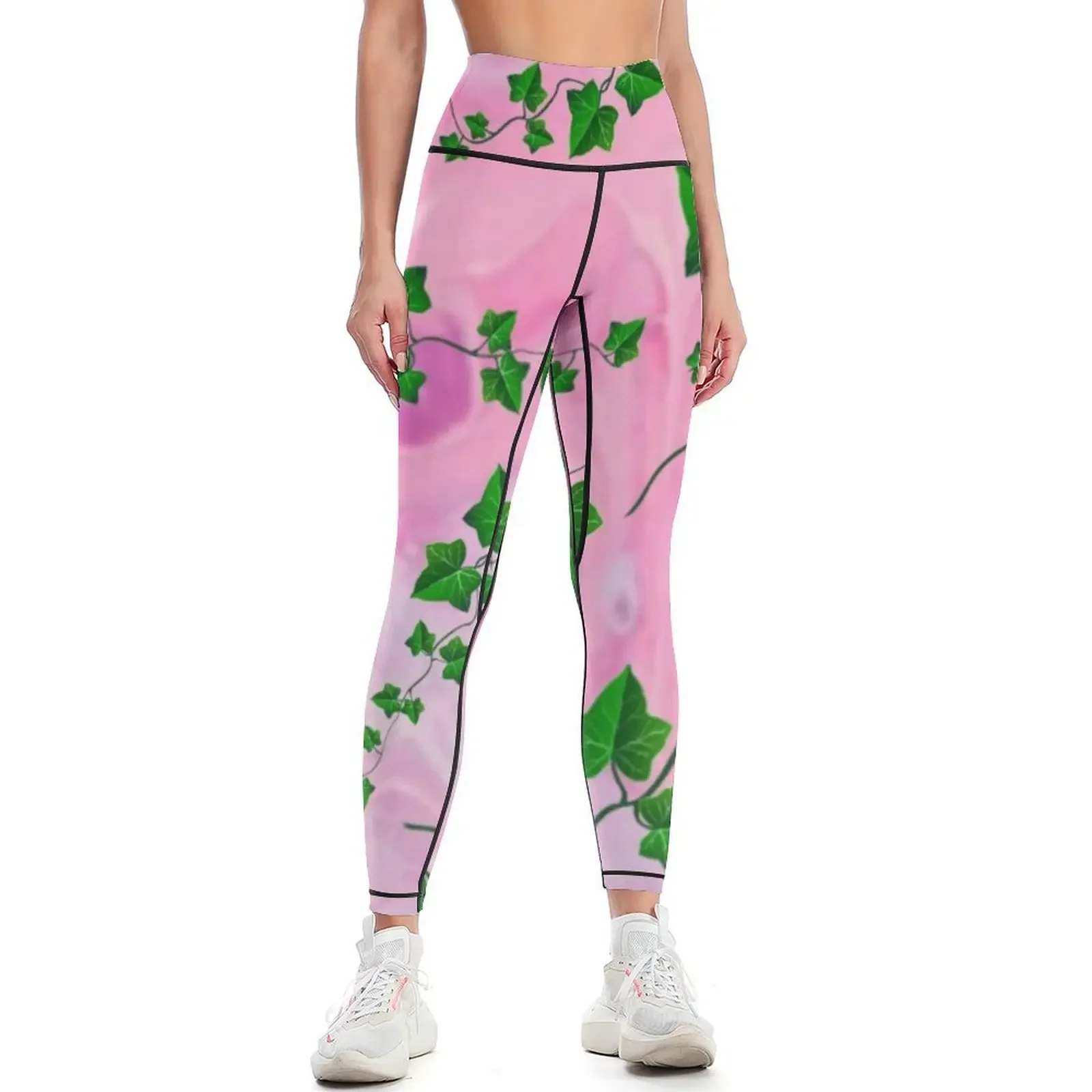 

Pink Ivy Leggings Sports pants for gym wear flared workout clothes for Womens Leggings