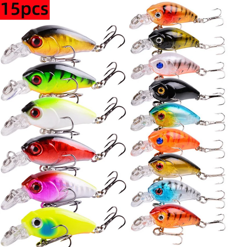 3.5g 4.5cm Mini Crankbaits Fishing sinking Wobbler For Pike/Trolling Rattling Baits Set Perch Fishing Lure Set Artificial Hard