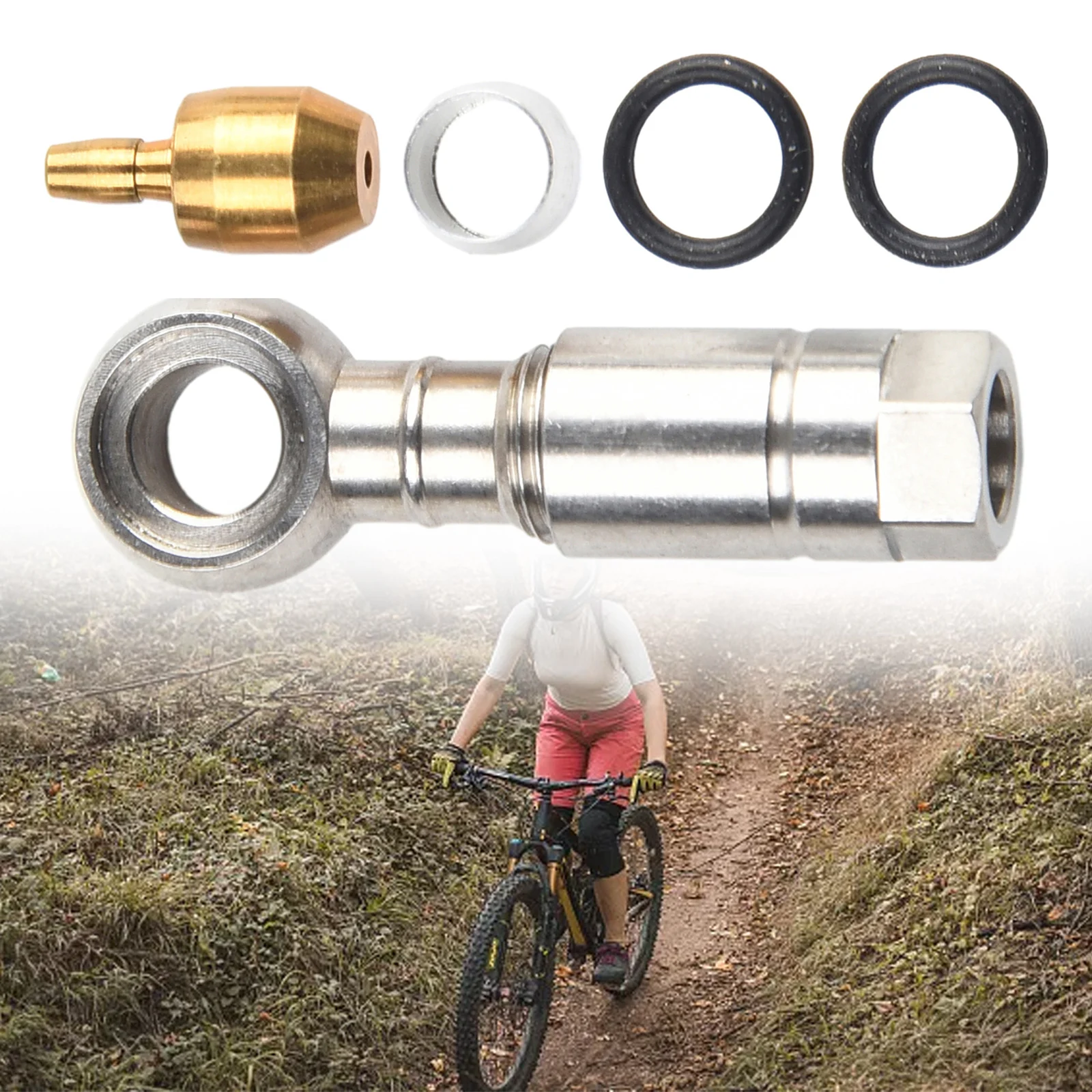 Enjoy Smoother and More Responsive Braking with our Hydraulic Disc Brake Hose Banjo Connector Kit For HAYES Compatible