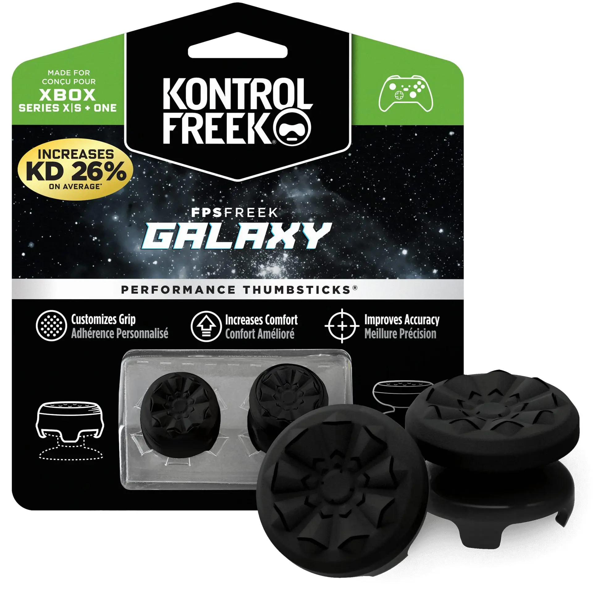 مصنع جديد بالجملة Freek Galaxy الأداء الإبهام قبضة قبعات سيليكون التناظرية عصا قبعات غطاء لوحدة تحكم Xbox Series S/X