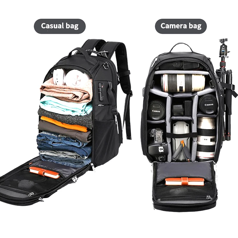 New Large Capacity Photography Backpack Waterproof Professional Camera Bag Stylish Laptop Backpack Suitcase For SLR Drone Canon