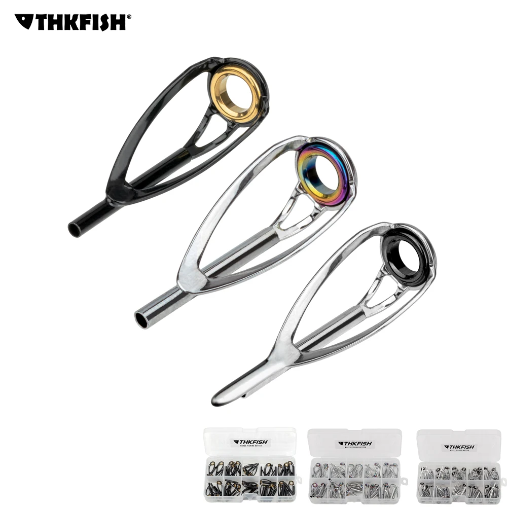 Kit THKFISH Reparación Cañas de Pescar – Anillas Acero Inoxidable