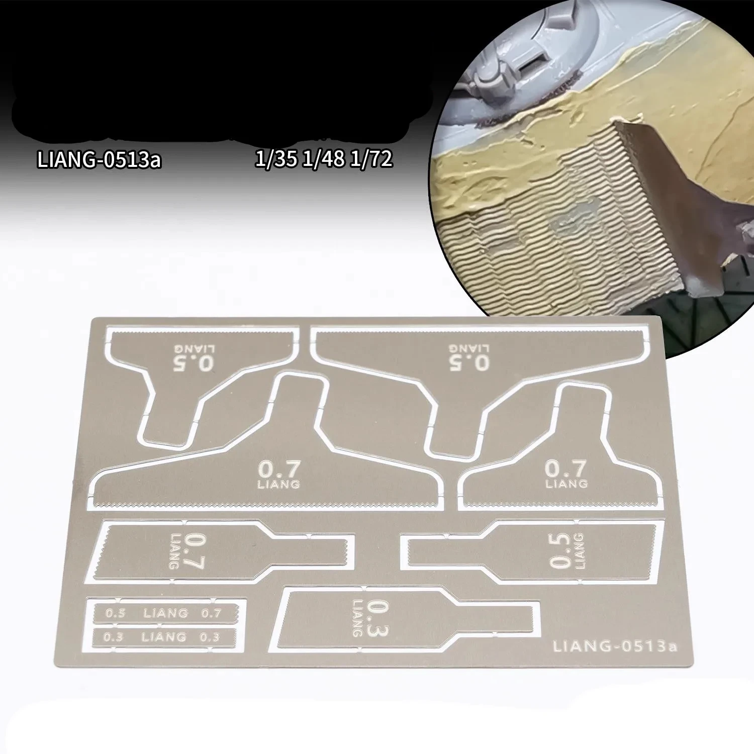 Military Model Tank Armor Model Tool 1/35 1/48 1/72 Antimagnetic Weathering Material Coating and Making Scraper Tool