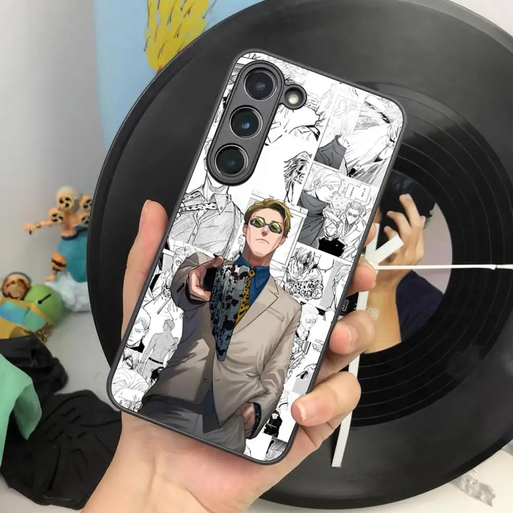 Kento Nanami Jujutsu Kaisen Handyhülle für Samsung Galaxy S26 S25 S24 S23 S22 S20 S21 Ultra Plus Fe Farbige Silberne Abdeckung