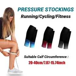1Pair Calf Compression Sleeves Running Leg Sleeve 20-30Mmhg Socks For Shin Splint Men Women Varicose Vein Fatigue Relief