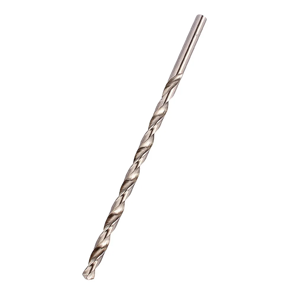 8mm Dia HSS Extra Long Twist Drill Bit Extra Long 200mm Length Spiral Jobber Drill Bits High-Speed Steel Straight Shank