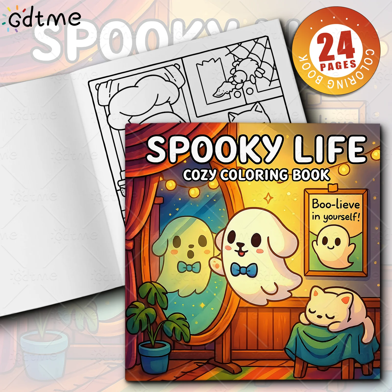 COZY MASTERPIECES Coloring Book 24 Page Gift For Birthday Party Relieve Stress Kill Time Graffiti Painting Drawing