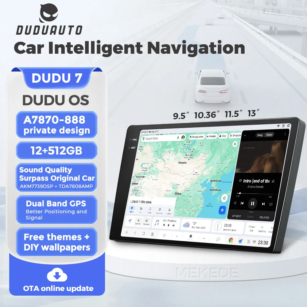 

DUDUAUTO DUDU7 9.5" 10.36" Car Multimedia Video Player Universal Auto Stereo Radio GPS For Volkswagen Nissan Hyundai Kia Toyota