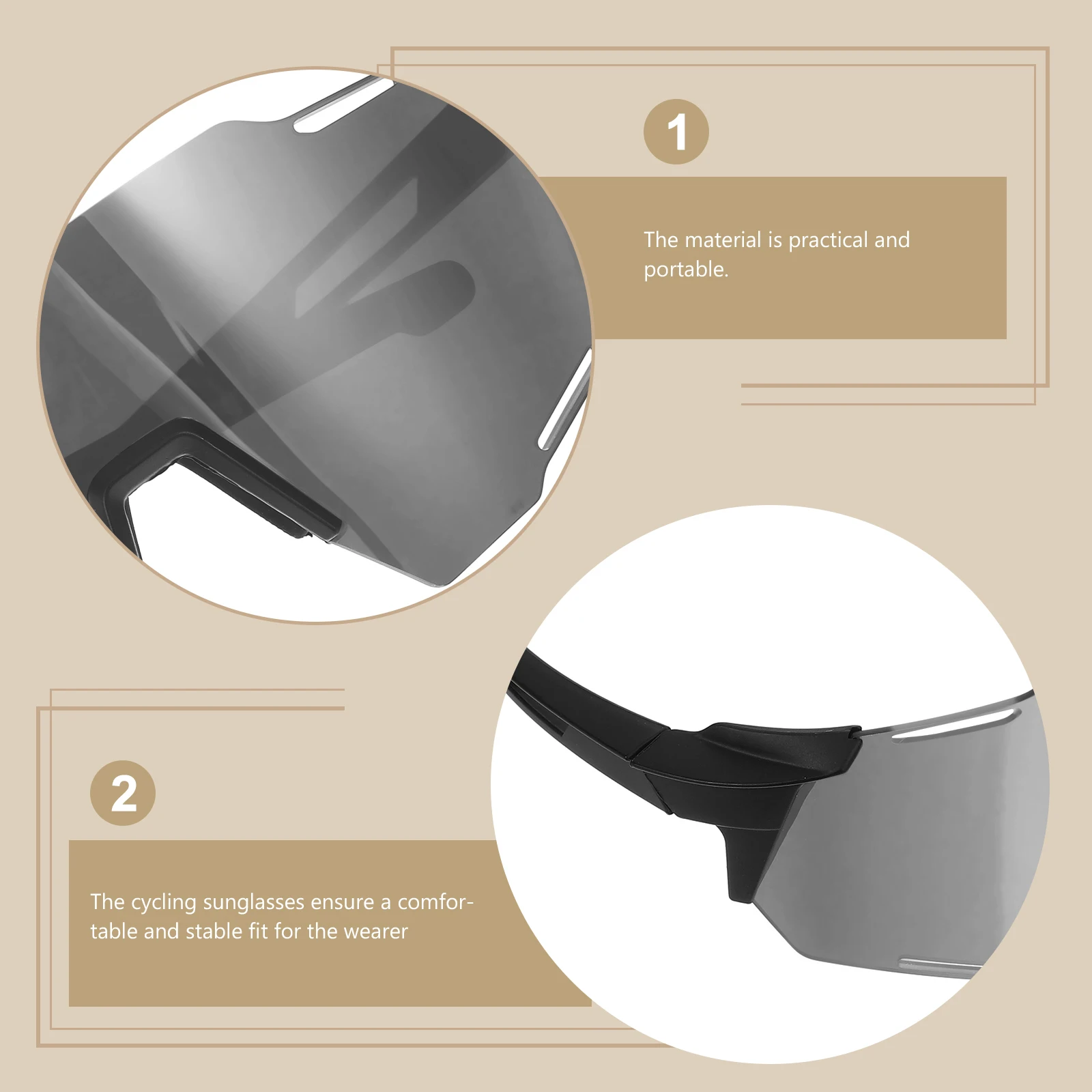 

Windproof Sports Glasses Cycling Eye Protector Riding Abs Mountain Bike Goggles
