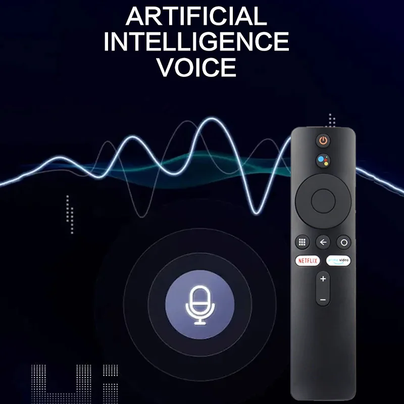 การเปลี่ยนรีโมทคอนโทรล Universal Bluetooth Voice รีโมทคอนโทรลเสียงทีวีอุปกรณ์เสริม Google Voice Assistant สําหรับ Xiaomi