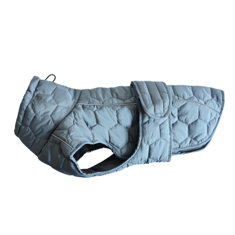 

Practical Reflective Strip Dog Winter Coat Fleece Lining High-neck Design Dog Turtleneck Warm Thickened Dog Vest Jacket Outdoor