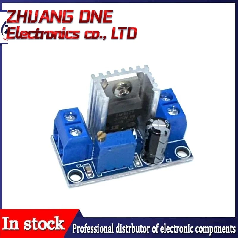 DC-DC Conversor Buck Step Down Módulo Placa De Circuito, Regulador Linear, Tensão Ajustável, Fonte De Alimentação, LM317