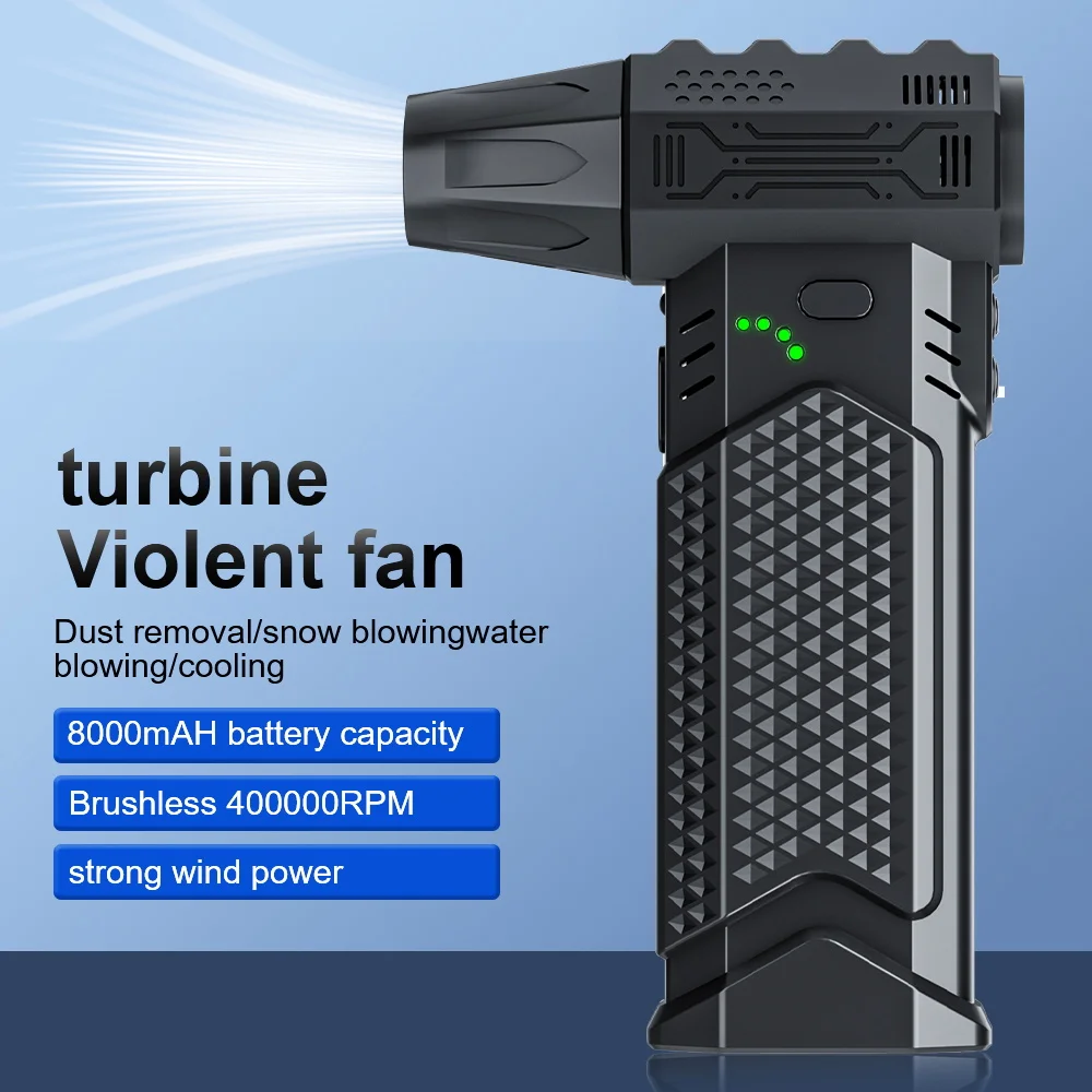 

Cleaning Jet Blower Tool Violent Hair Dryer 400000RPM Turbo Fan Electric Air Duster Blowing Snow Blow And Suction 2 in 1 2025