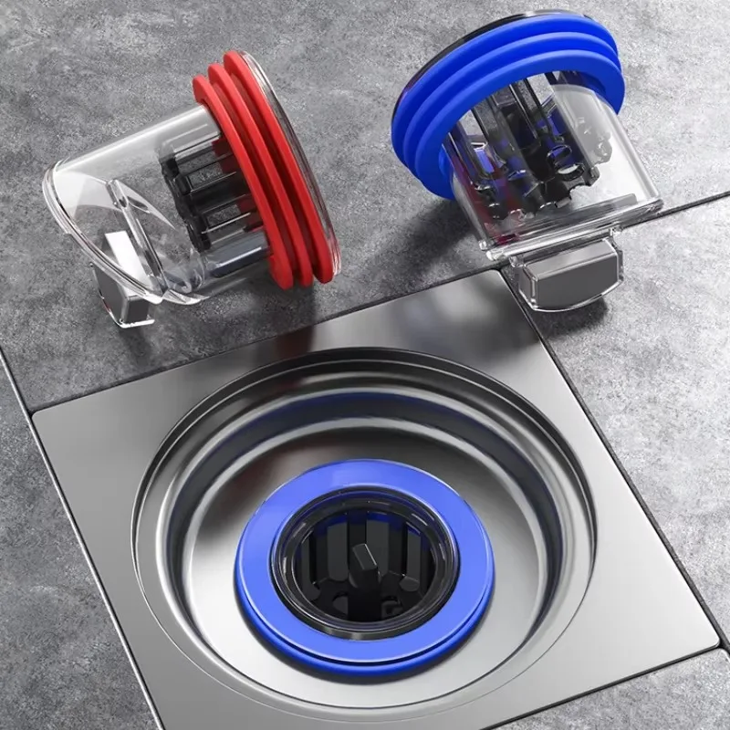 Odor Proof Floor Drain Valve-Sewer Core Backflow Preventer Shower Floor Drain Plug for Kitchen Bathroom Household Toilet Sewer